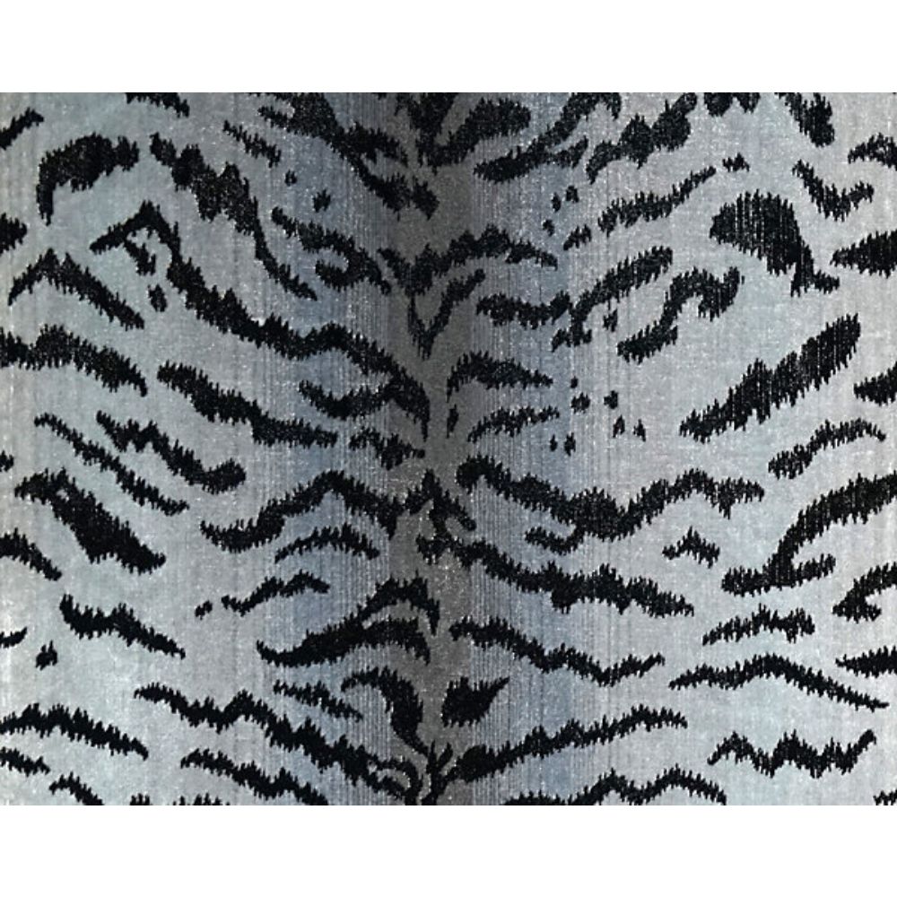 Scalamandre SC 000526167MMA Tigre Fabric in Silver & Black