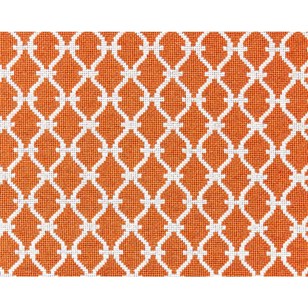 Scalamandre SC 000527009 Oriana Trellis Weave Fabric in Mandarin