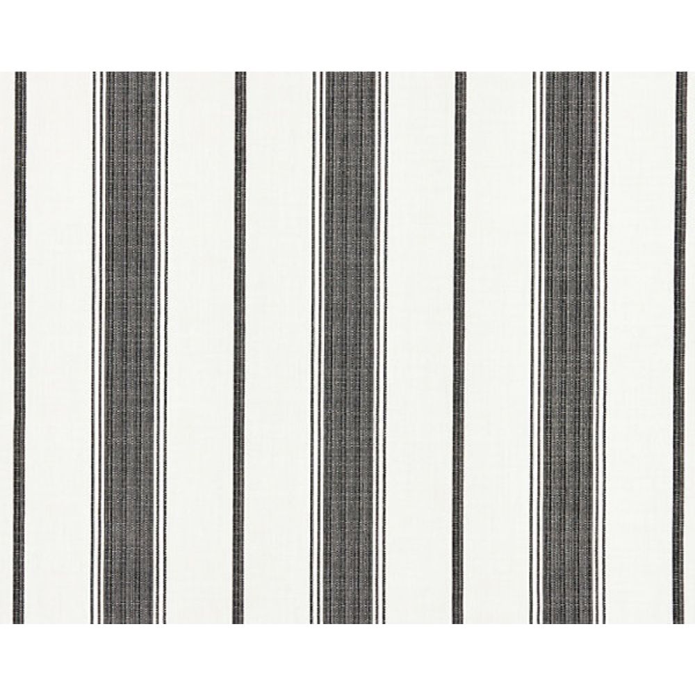 Scalamandre SC 000527110 Chatham Stripes & Plaids Sconset Stripe Fabric in Carbon