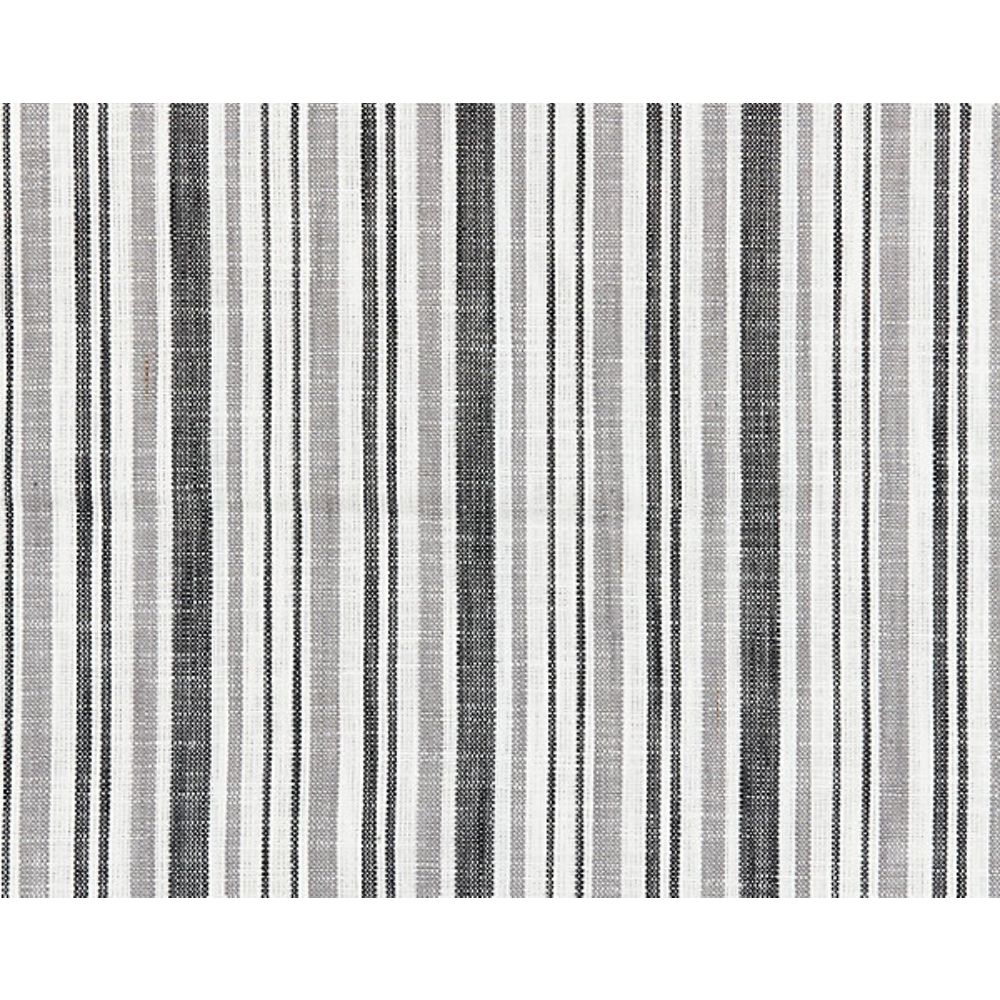 Scalamandre SC 000527116 Chatham Stripes & Plaids Pembroke Stripe Fabric in Charcoal