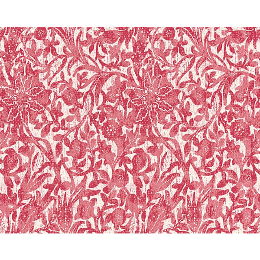 Scalamandre SC 000527195 Isola Bali Floral Fabric in Hibiscus