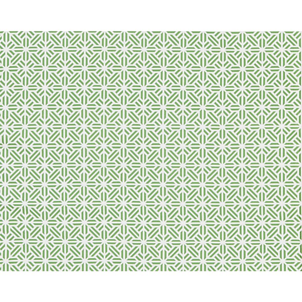 Scalamandre SC 000527213 Chinois Chic Tile Weave Fabric in Jade