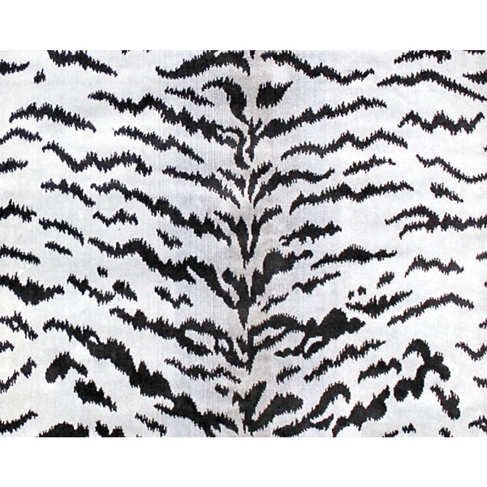 Scalamandre SC 000626167MMA Tigre Fabric in Off-White & Black