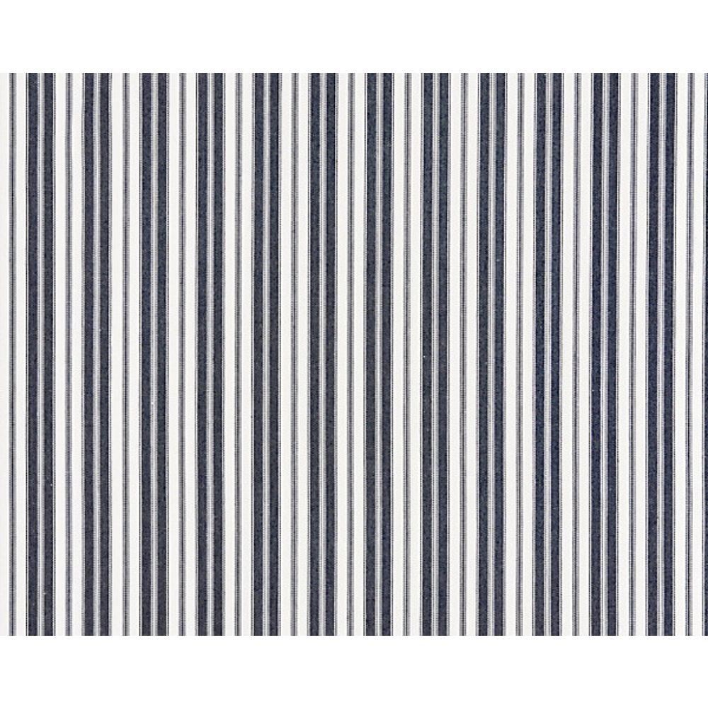Scalamandre SC 000627115 Chatham Stripes & Plaids Devon Ticking Stripe Fabric in Indigo