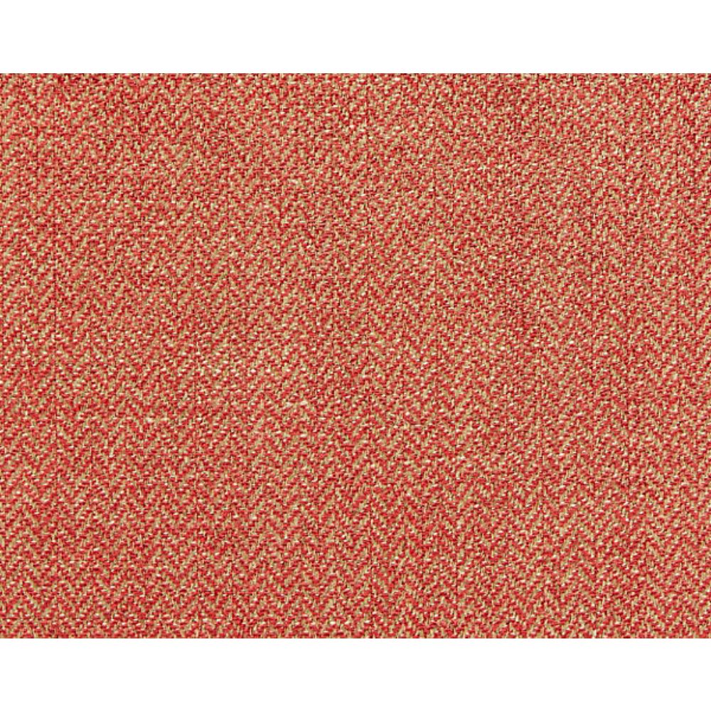 Scalamandre SC 001127006 Oriana Oxford Herringbone Weave Fabric in Rouge