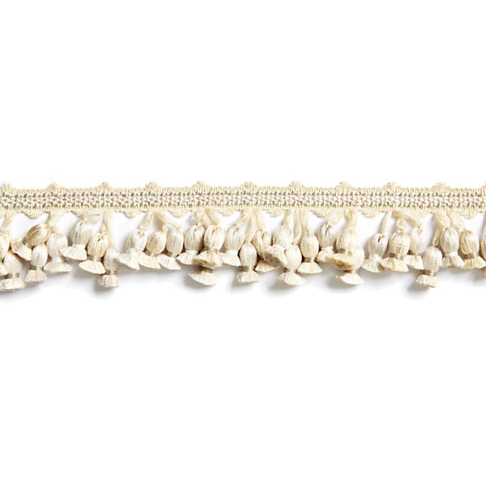 Scalamandre SC 0013FT1103M Botanica Newport Tassel Fringe Trimming in Ivory