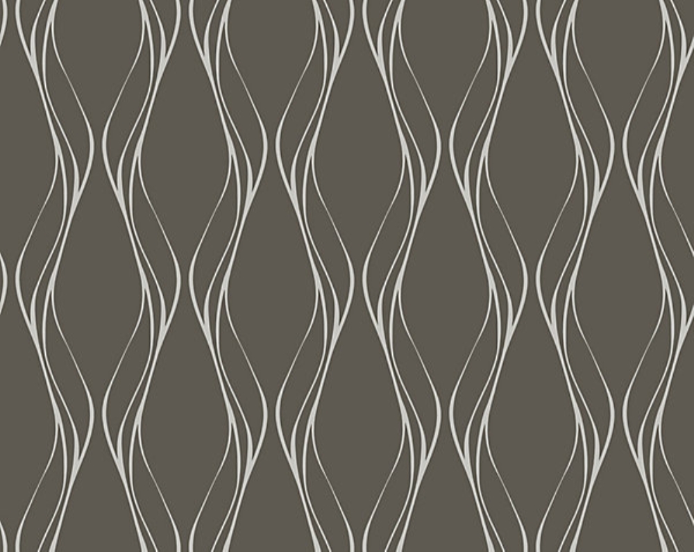 Scalamandre SC 1410MUSE Muse Wallpaper in Slate