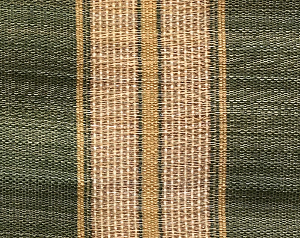 Scalamandre SK 00010637 Neapolitan Horsehair Fabric in Green / Gold