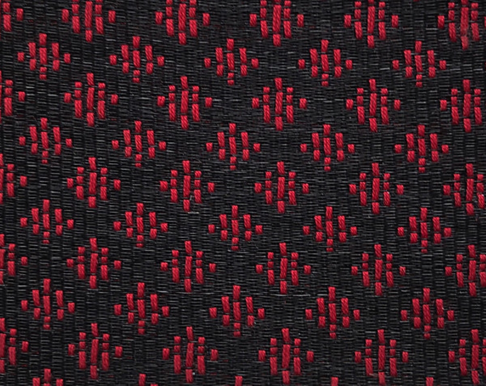 Scalamandre SK 0002A613 Appaloosa Horsehair Fabric in Red / Black