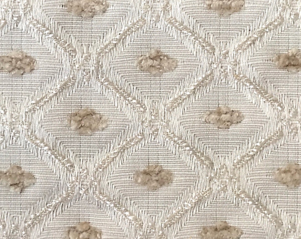 Scalamandre VG 00010126 Jewel Tones Fabric in Ivory