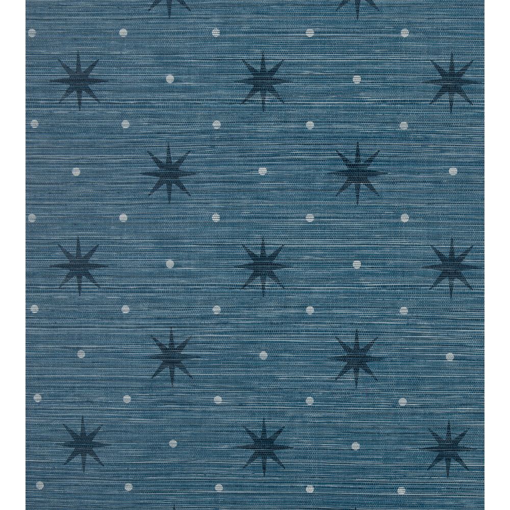 Scalamandre WHN000644002 Big Trixie Wallcovering in Navy