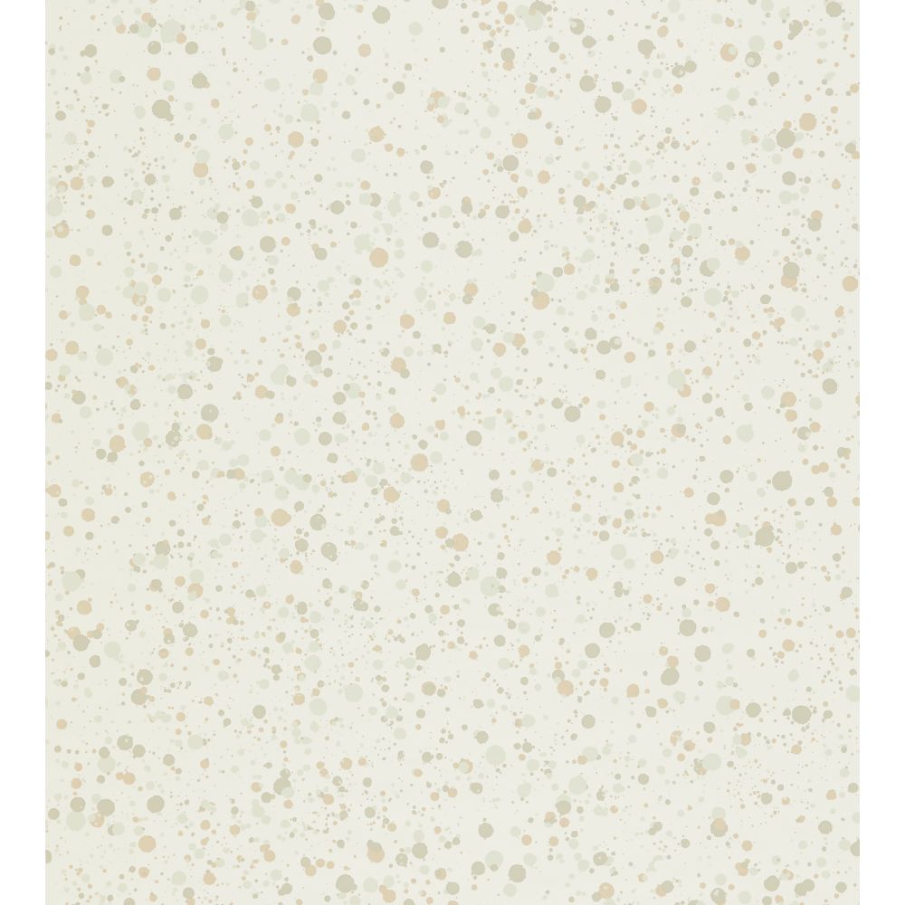 Scalamandre WHN000AP0153 Spatter Wallcovering in Beige On White