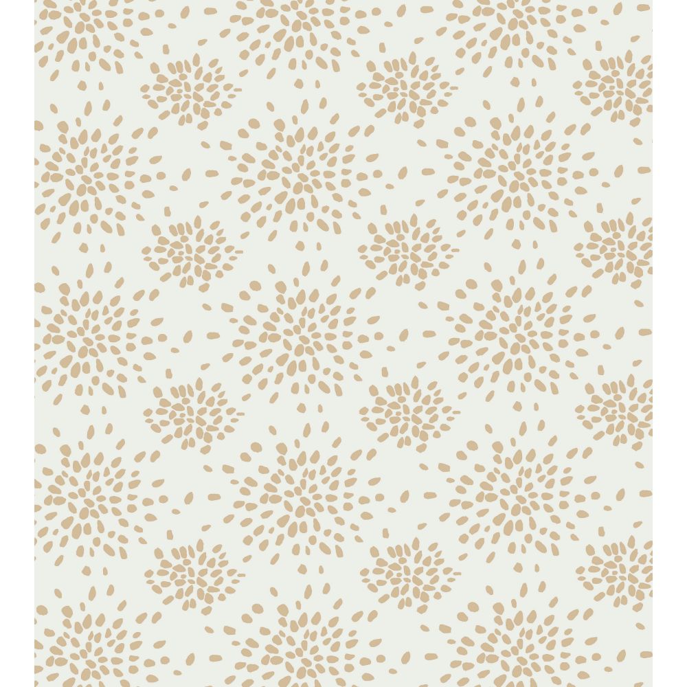 Scalamandre WHN000AP1020 Fireworks Wallcovering in Beige On White
