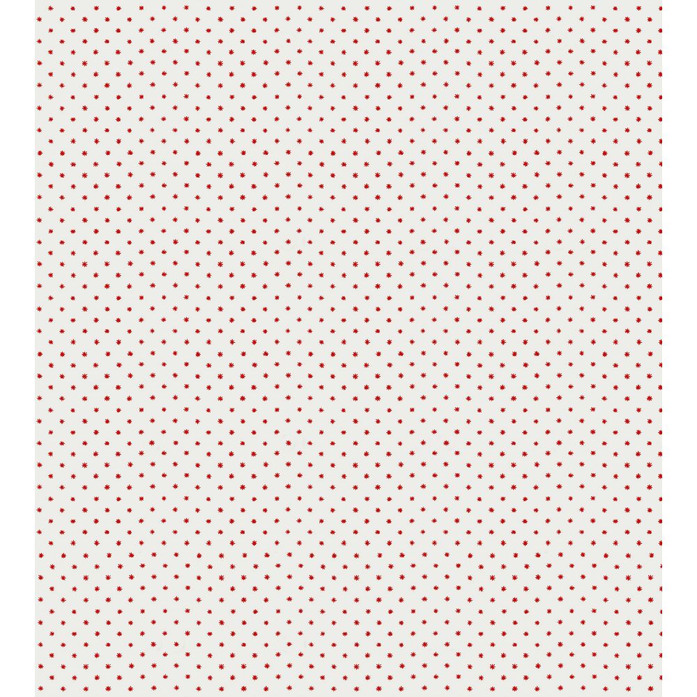 Scalamandre WHN000RP0665 Lee Wallcovering in Red On White