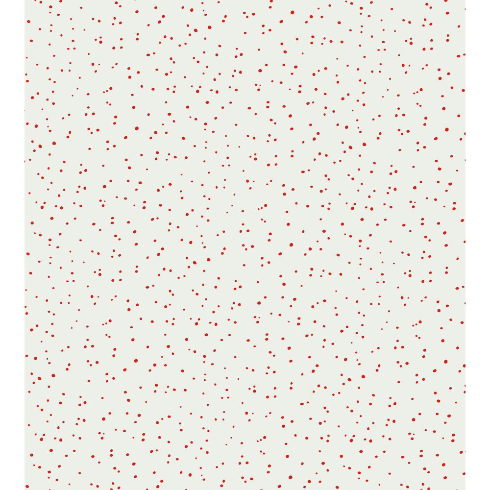 Scalamandre WHN000RP1008 Van Wallcovering in Red On White