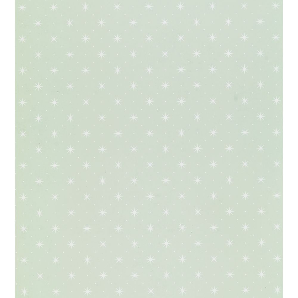 Scalamandre WHN00WGP1003 Trixie Wallcovering in White On Pale Green