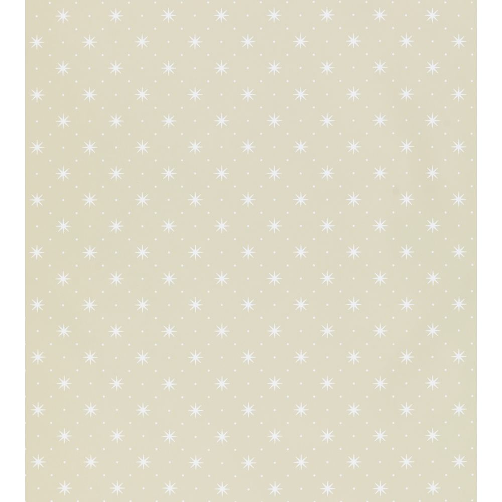 Scalamandre WHN00WSP1003 Trixie Wallcovering in White On Beige
