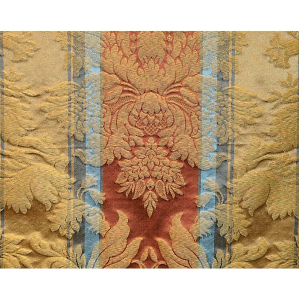 Scalamandre Y0 00026477 Urbino Imberline Fabric in Gold Multi