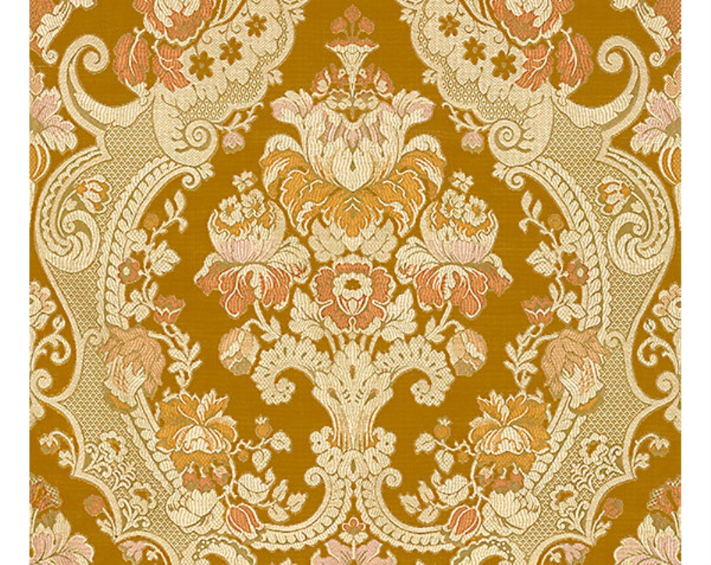 Scalamandre ZA 00022558 Magnific Fabric in Gold