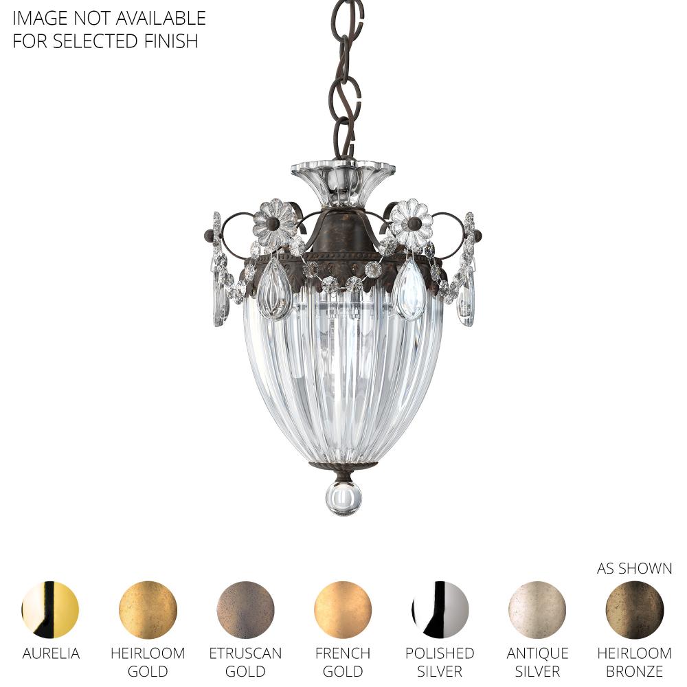 Schonbek 1241-211R Bagatelle 1 Light 9.5in x 8in Pendant in Gold with Clear Radiance Crystals