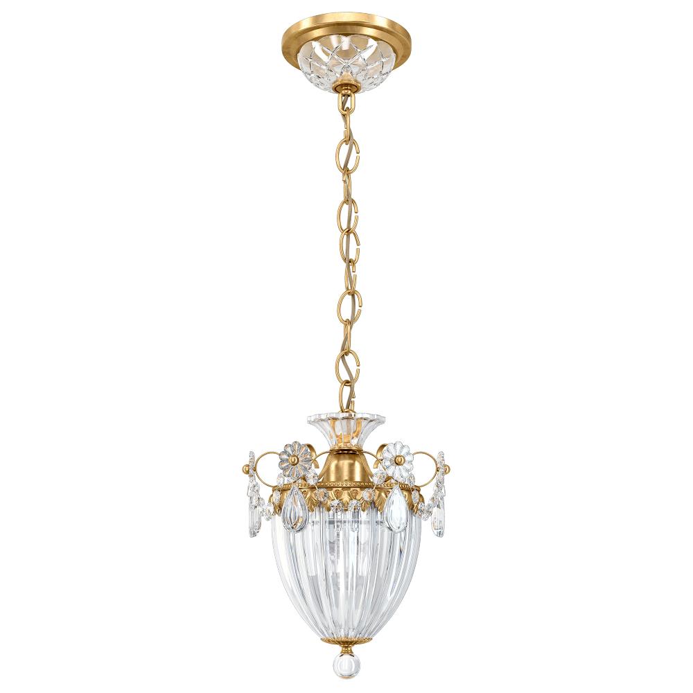 Schonbek 1241-22R Bagatelle 1 Light 9.5in x 8in Pendant in Heirloom Gold with Clear Radiance Crystals