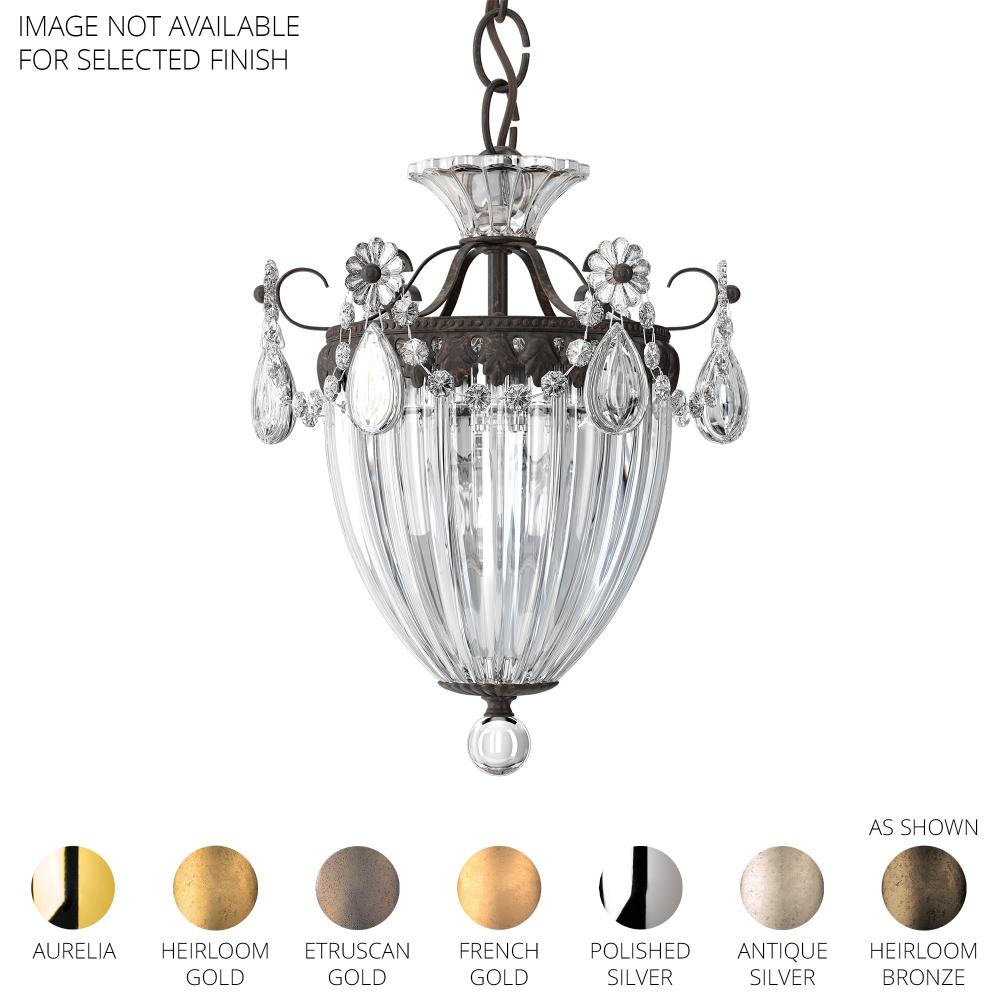 Schonbek 1243-211R Bagatelle 1 Light 12.5in x 10in Pendant in Gold with Clear Radiance Crystals