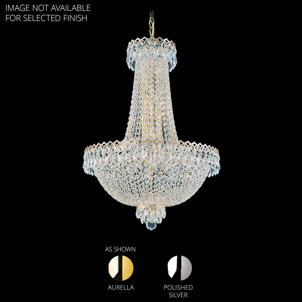 Schonbek 2622-40O Camelot 12 Light 19.5in x 28in Pendant in Silver with Clear Optic Crystals