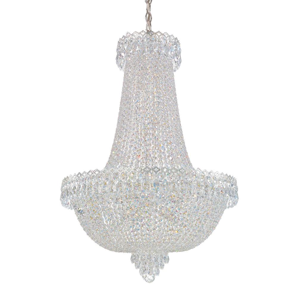 Schonbek 2626-40O Camelot 22 Light 24in x 36in Pendant in Silver with Clear Optic Crystals