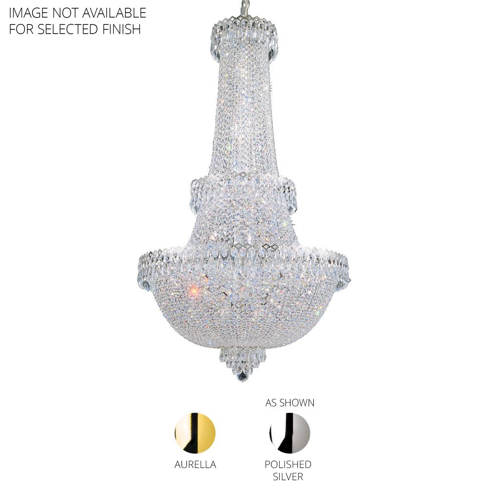 Schonbek 2638-211O Camelot 41 Light 28in x 49.5in Pendant in Polished Gold with Clear Optic Crystals