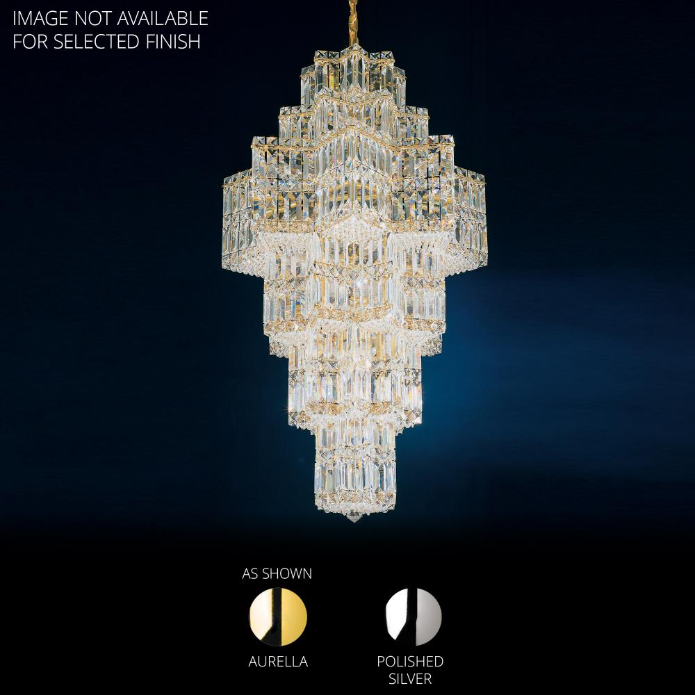 Schonbek 2725-40O Equinoxe 35 Light 22.5in x 41.5in Pendant in Silver with Clear Optic Crystals