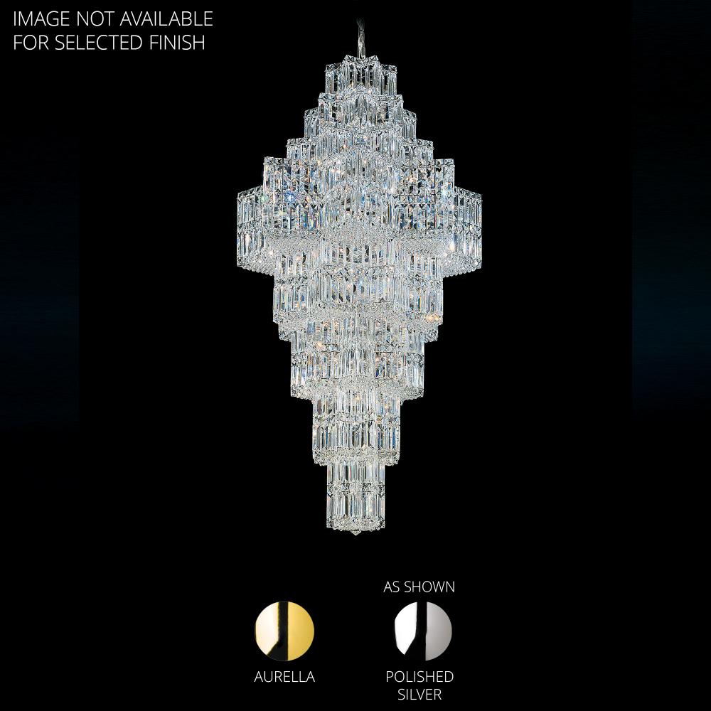 Schonbek 2727-211O Equinoxe 63 Light 29.5in x 58in Pendant in Polished Gold with Clear Optic Crystals