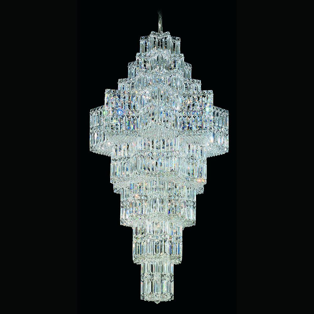 Schonbek 2727-40O Equinoxe 63 Light 29.5in x 58in Pendant in Silver with Clear Optic Crystals