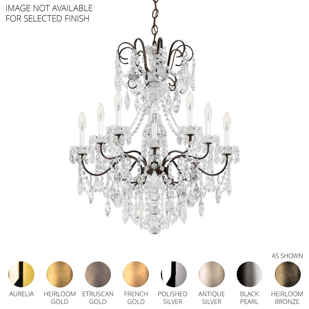 Schonbek 3657-211R New Orleans 10 Light 28in x 31in Chandelier in Polished Gold with Clear Radiance Crystals
