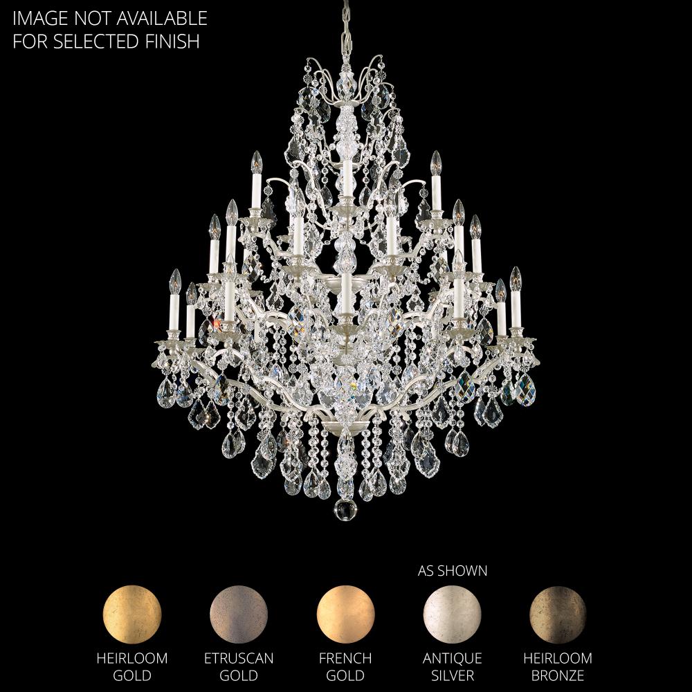 Schonbek 5775-23H Bordeaux 25 Light 40in x 48in Three-Tier Chandelier in Etruscan Gold with Clear Heritage Handcut Crystals
