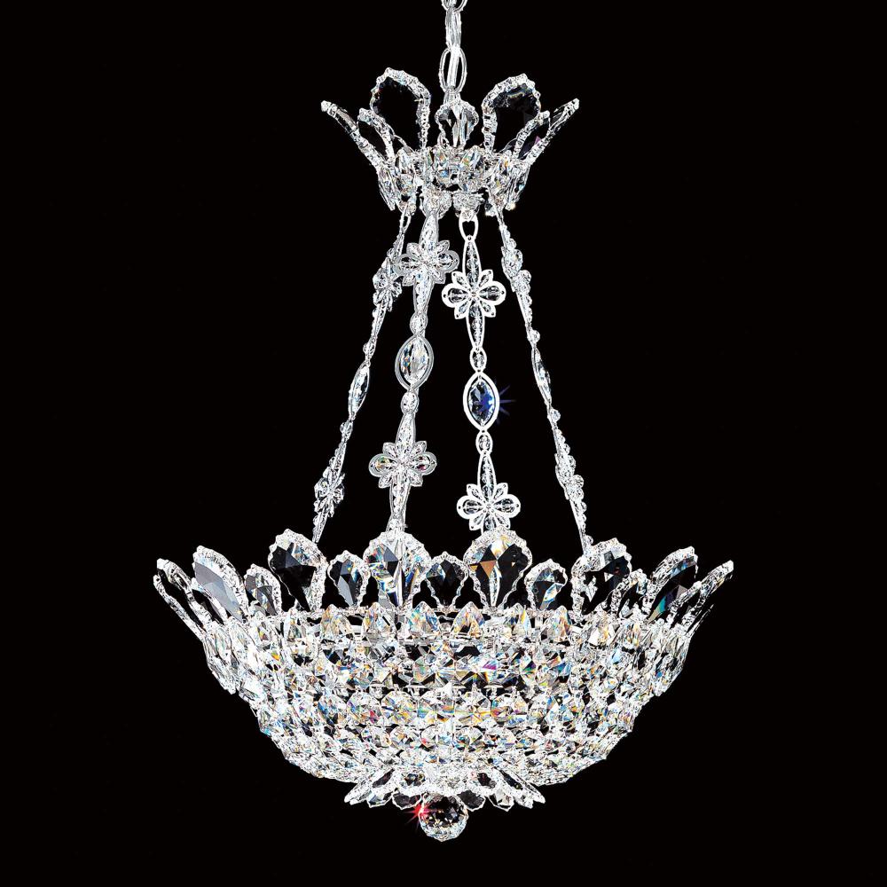 Schonbek 5798H Trilliane 8 Light 19in x 23in Chandelier in Silver with Clear Heritage Handcut Crystals