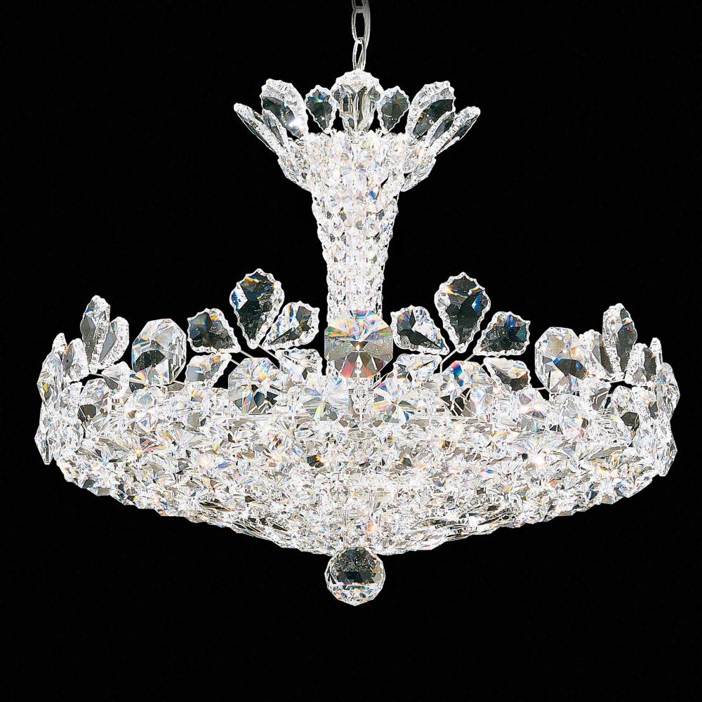 Schonbek 5855H Trilliane 15 Light 25in x 19in Chandelier in Silver with Clear Heritage Handcut Crystals