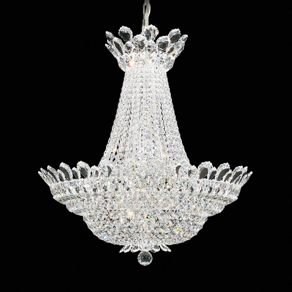 Schonbek 5872R Trilliane 40 Light 28in x 30in Chandelier in Silver with Clear Radiance Crystals