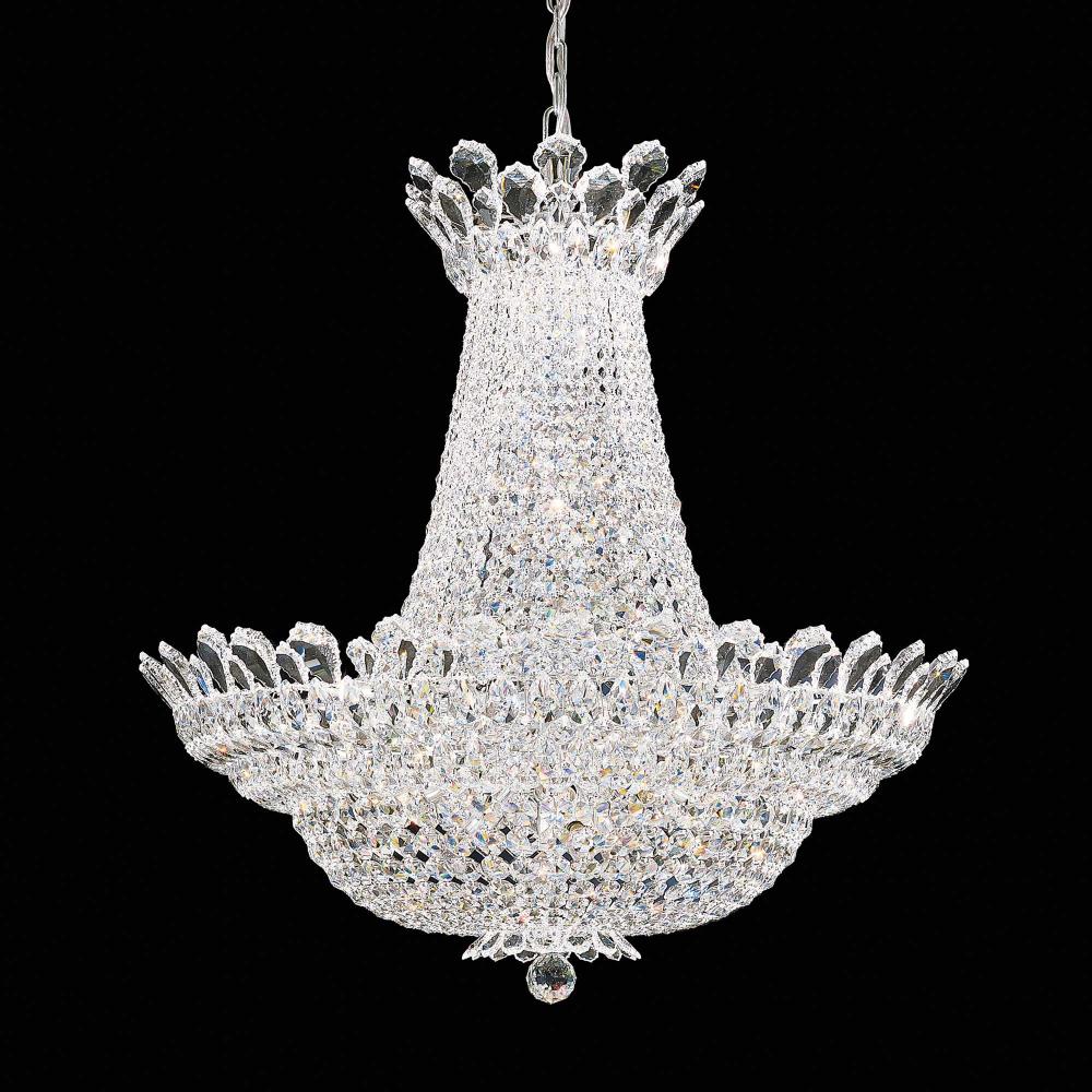 Schonbek 5873H Trilliane 53 Light 33in x 35in Chandelier in Silver with Clear Heritage Handcut Crystals