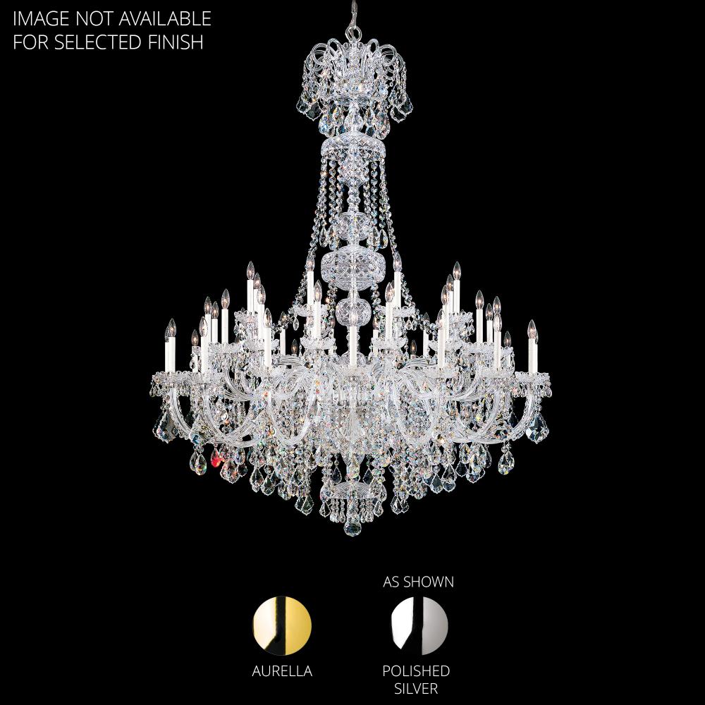 Schonbek 6861-211H Olde World 45 Light 60in x 77in Chandelier in Polished Gold with Clear Heritage Handcut Crystals