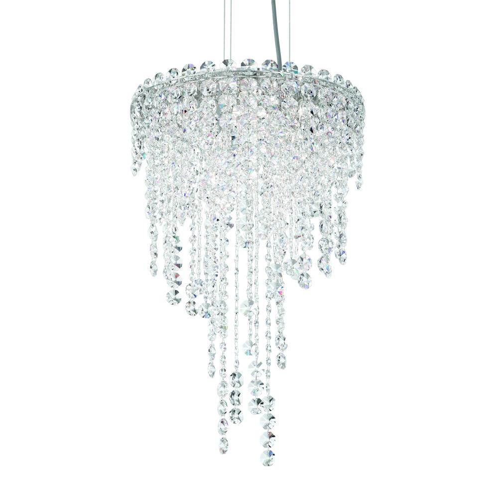 Schonbek CH1211N-401O Chantant 4 Light 14in x 23in Pendant in Polished Stainless Steel with Clear Optic Crystals