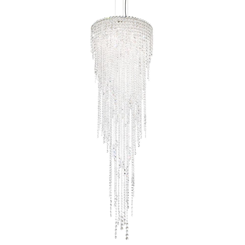 Schonbek CH1813N-401O Chantant 5 Light 21in x 70.3in Chandelier in Polished Stainless Steel with Clear Optic Crystals