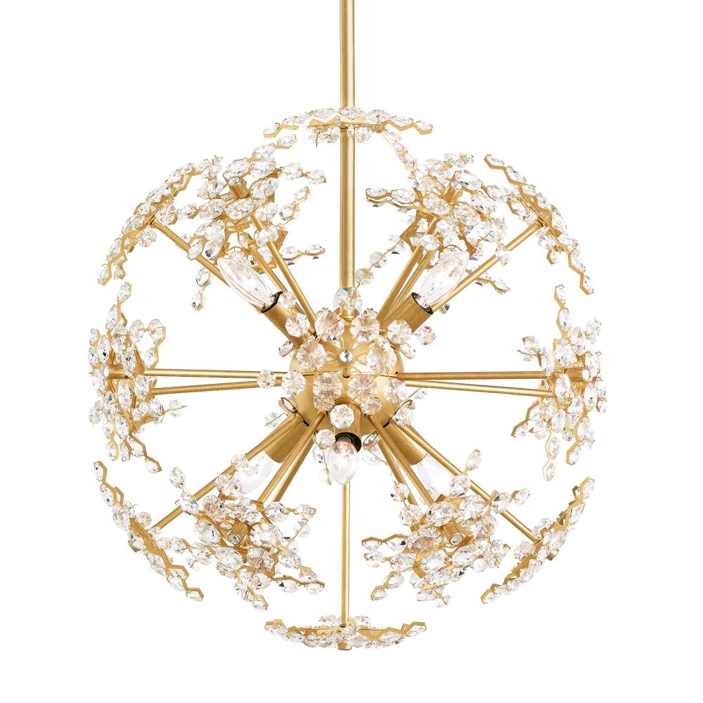 Schonbek DN1018N-22R Esteracae 6 Light 18in x 18in Pendant in Heirloom Gold with Clear Radiance Crystals