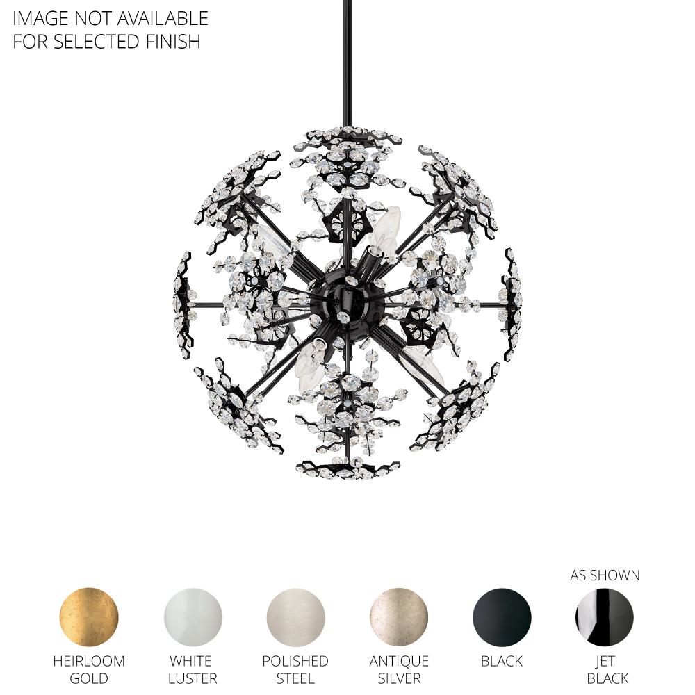 Schonbek DN1018N-306R Esteracae 6 Light 18in x 18in Pendant in White Luster with Clear Radiance Crystals