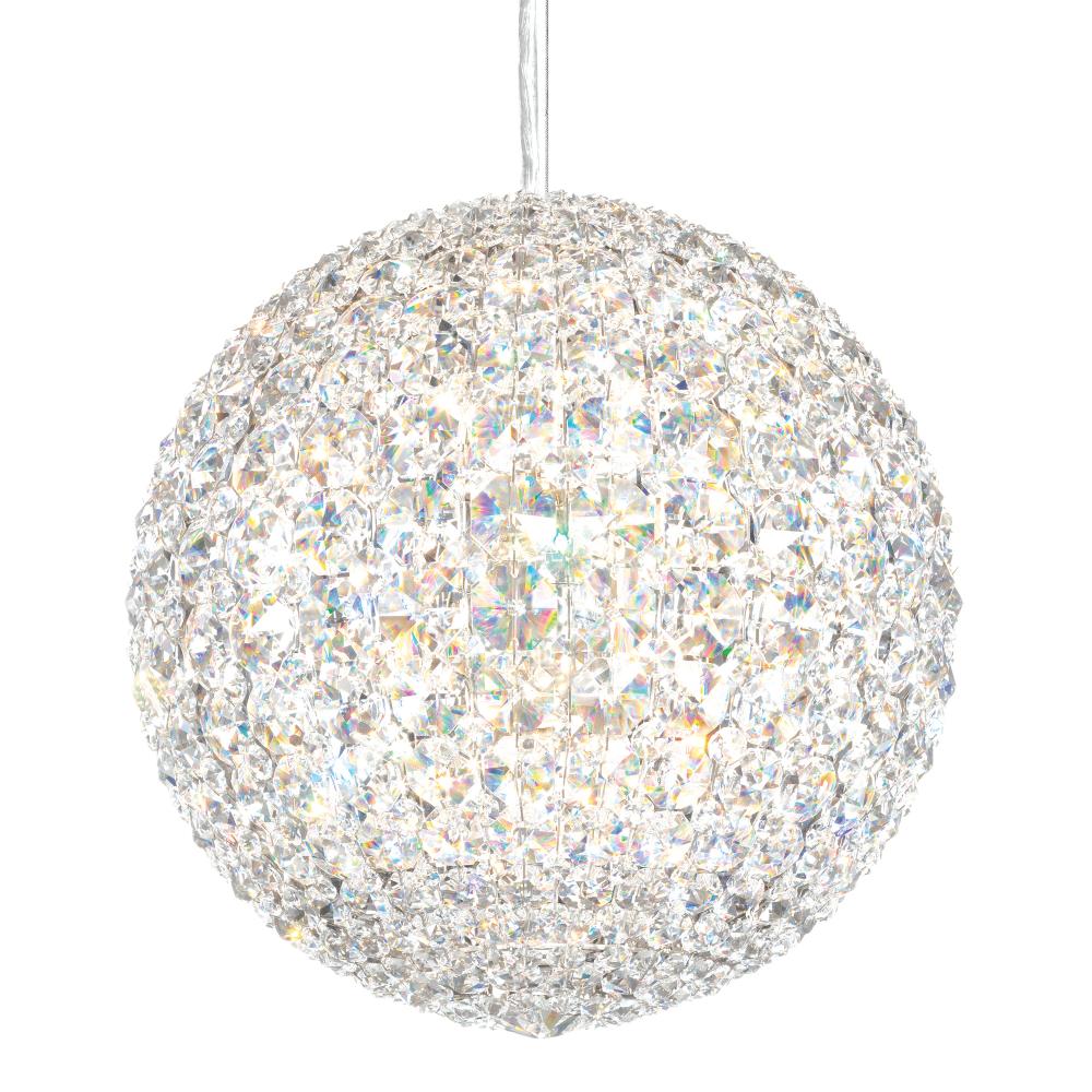 Schonbek DV1212O Da Vinci 12 Light 12in x 12in Pendant in Polished Stainless Steel with Clear Optic Crystals