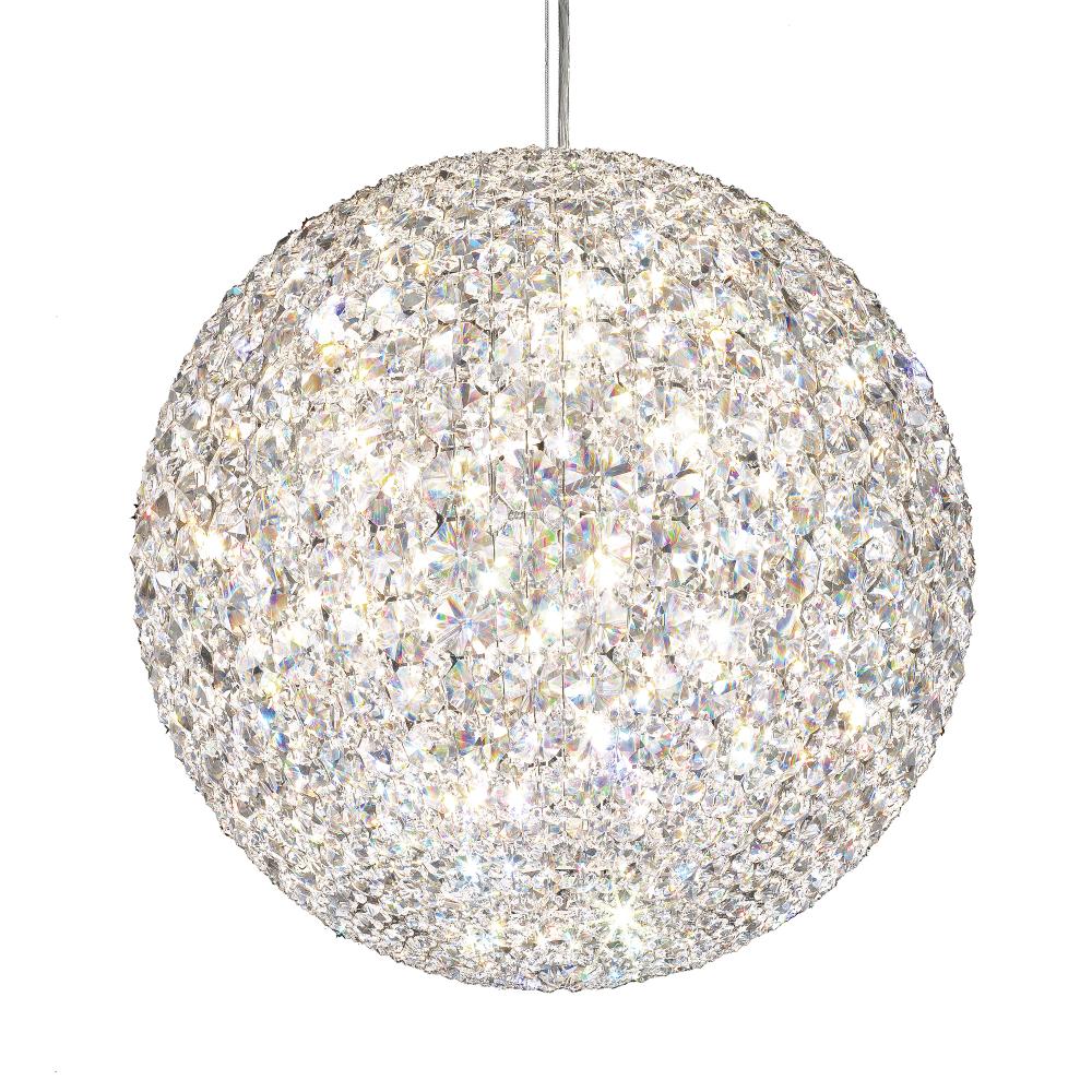 Schonbek DV1818O Da Vinci 18 Light 18in x 18in Pendant in Polished Stainless Steel with Clear Optic Crystals