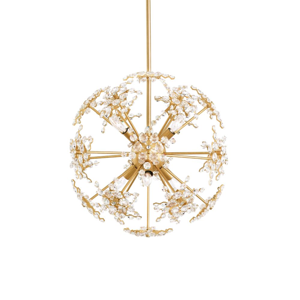 Schonbek DN1018N-22H Esteracae 6 Light Transitional Pendant In Heirloom Gold With Clear Heritage Crystal