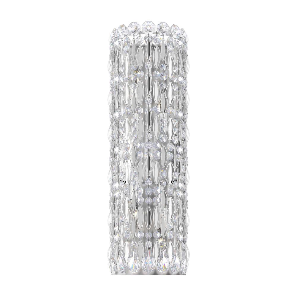 Schonbek RS8331N-401R Sarella 4 Light 22in Wall Sconce in Polished Stainless Steel with Clear Radiance Crystals