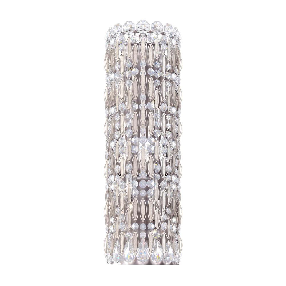 Schonbek RS8331N-48R Sarella 4 Light 22in Wall Sconce in Antique Silver with Clear Radiance Crystals