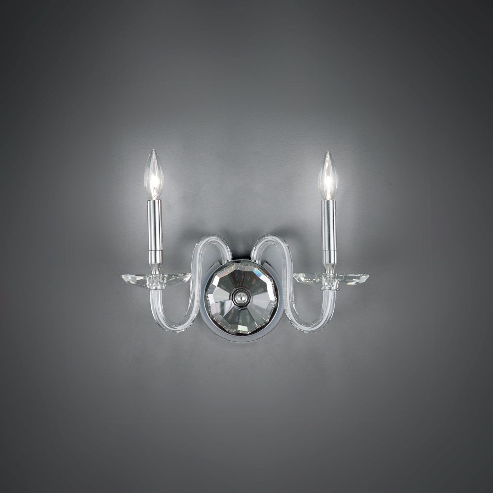 Schonbek Signature S9215-702O Habsburg 2 Light Wall Sconce in Polished Chrome