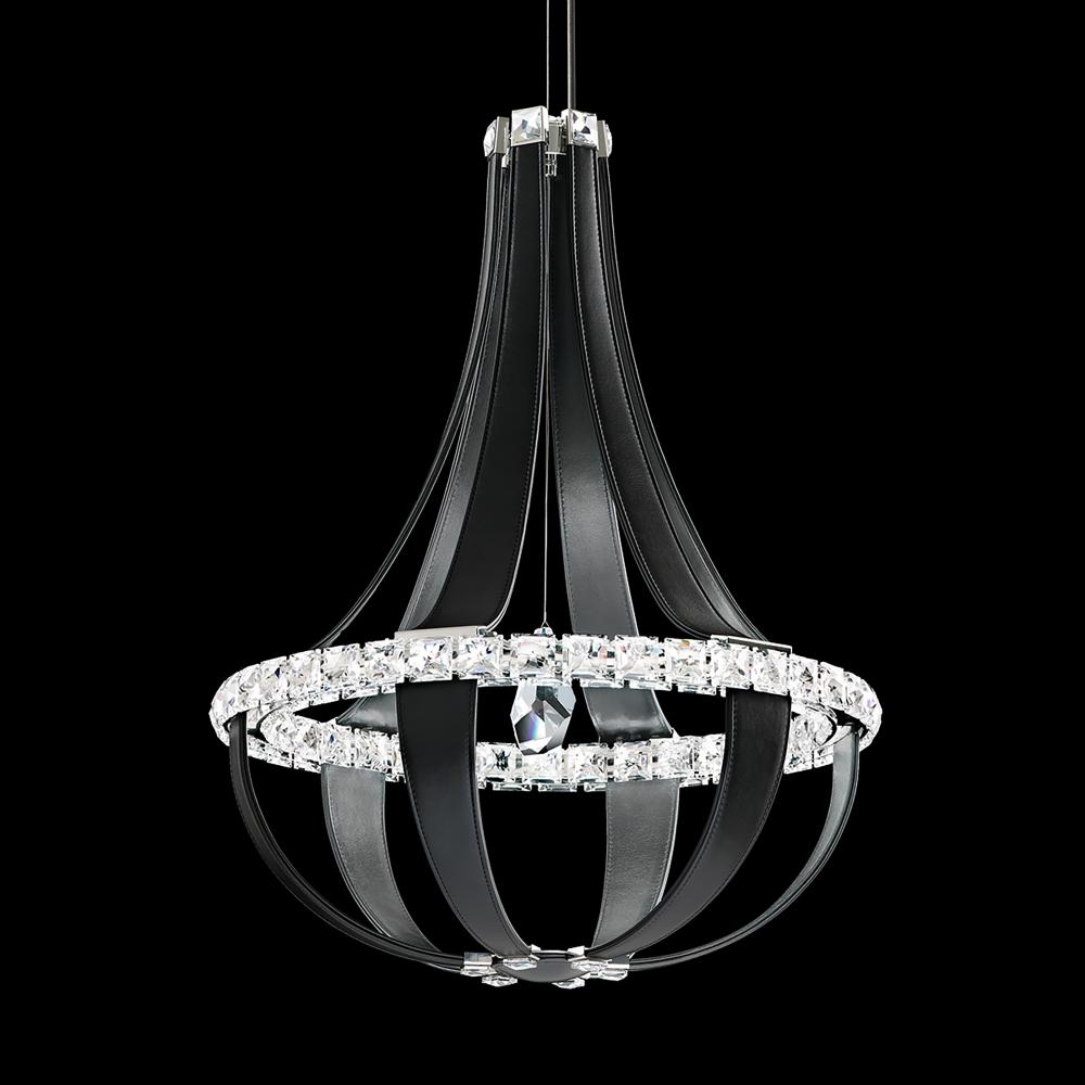 Schonbek SCE110DN-LB1R Crystal Empire LED 12 Light 20.5in x 27in Chandelier in Grizzly Black with Clear Radiance Crystals